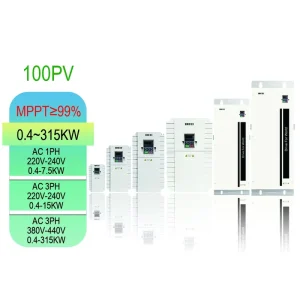 Automatic MPPT Solar Pump Inverter with 24H Operation Dry Run Protection and AC DC Hybrid Power Input