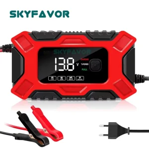 Automatic Smart Car Battery Charger 12V 6A GEL AGM Lead Acid Battery Charger Fast Pulse Repair Truck Motorcycle Battery Charger