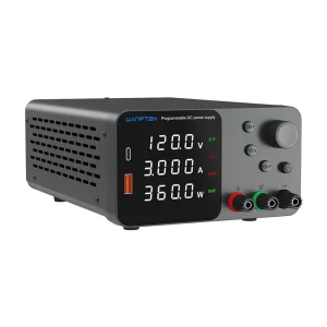 BENCH DC ADJUSTABLE POWER SUPPLY, DC POWER SOURCE, 120V 3A 360W, LAB, ELECTRONICS DESIGN, ELECTROPLATE, TPS1203
