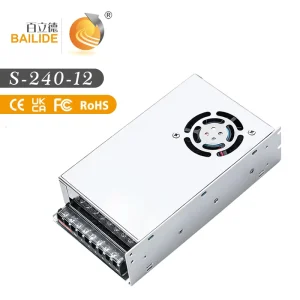 BLD 12V 20A 240W Switching Power Supply Switch-Regulated DC Output for Indoor City Lighting Project