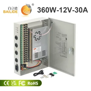 BLD-12V-30A-360W 18CH High-Power AC-DC Power Supply Single Chassis Efficiency Industrial Equipment
