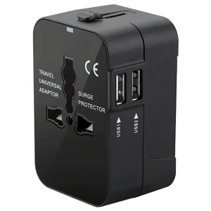 BMAX Travel Adapter US UK AUS EU Universal AC Power Plug 1 USB Type C Port Multi Plug Charger QC3.0 10W 5V2.4A Fireproof