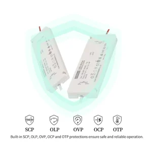 Bathroom Mirror LED Lighting Switching Power Supply Waterproof TUV CE Certified DC 12V 60W LED Driver with Anti Fog Function