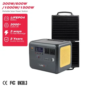Best Selling Professional Factory ABS LiFePO4 300W 600W 1000W 1500W Solar Generator Energy Storage System Solar Power Station