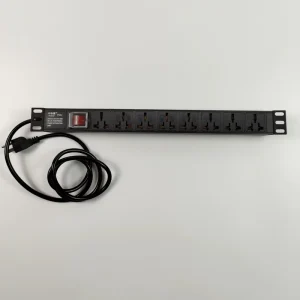 Black Color Power PDU Power Distribution Unit 16A 8 Port DBS Double Break Switch Cabinet Power Strip