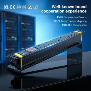 British UK 6 Outlets PDU Power Distribution Unit With CE RoHS