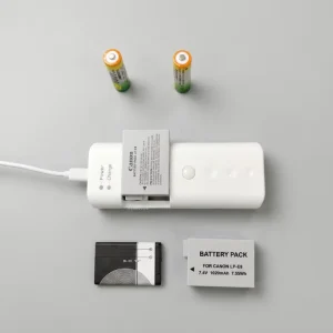 C Portable Travel Charger Charging AA NiMH or 14500 Li-ion Batteries