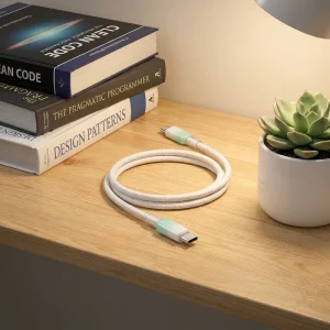 C to C Double Braided TPE Data Cable for iPhone 12-16 20W PD Fast Charging