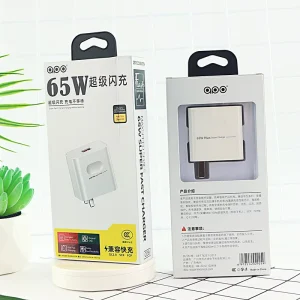C66 Quick Travel Power Supply Adapter 65W High Power Fast Charge Wall Charger for Mobile Phone