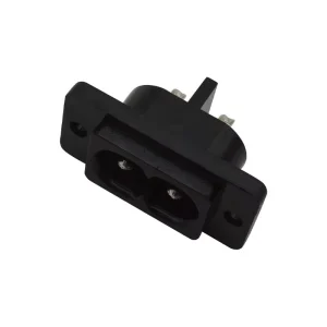 C8 Figure-8 AC Power Inlet Socket AC-004 Screw Panel Mount 2-Pin Jack