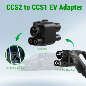 CCS2 to CCS1 DC 250A EV Charging Adapter Vehicle Plug Controller High Power Fast Charging for Fleet Retrofit Upgrade