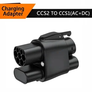 CCS2 to CCS1 EV Adapter 250A 1000V DC Quick Charger Plug Combo 2 to Combo 1 Converter for Ford Mustang Mach E Chevy Bolt US EVs