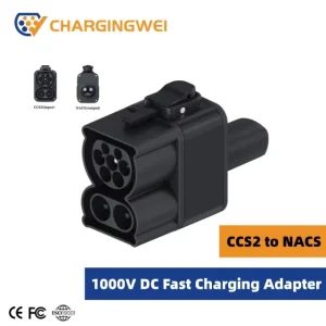 CCS2 to Tesla NACS DC Fast Charging Adapter 500A 1000V High Power EV Charger Connector for Tesla EV
