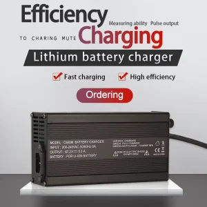 CE C600M DC Smart Universal Electric 600W 60V 7-8A LiFePO4 Fast Battery Charger with OLED Display 67.2V 10A OTP OVP Protection