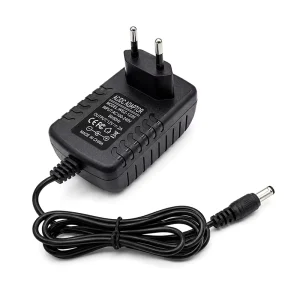 CE Certified 12V 2A 24W DC Power Adapter with EU US UK AU BR Plugs, PC Material, for LED Light Strips