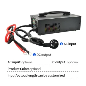 CE Certified Electric High Efficiency Universal 12V 200A 24V 100A 48V 55A Current Adjustable Smart Fast Charger Lithium Ion