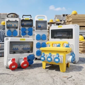 CE Certified Industrial Power Socket Box IP65 Waterproof Temporary Construction Site Distribution Box