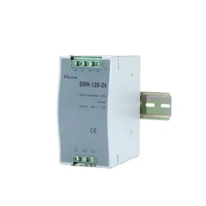 CE Industry Single Output DRH 120 24 120W Din Rail 24V Power Supply 340 550VAC 480 780VDC Input Overload Protection 2 Year