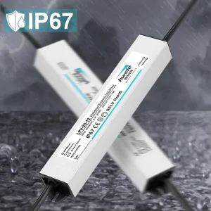 CE ROHS High Power Factor IP67 Waterproof Single Output LED Driver 100V-240V 12V 24V Outdoor LED Power Supply