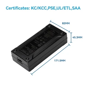 CE SAA PSE Universal Ebike 54.6V 3A Lithium Ion Lifepo4 Battery Charger 10s Lipo Charger for E bike Golf Cart Club Car