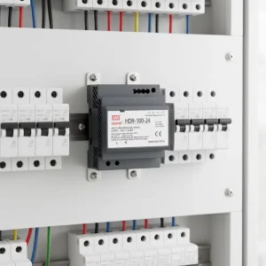 CNMW HDR 100 24 Industrial DIN Rail AC DC Switching Power Supply 24V 90 132VAC 180 264VAC 86% Efficiency CE ROHS Single