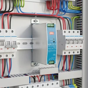 CNMW Universal Power Supply DIN Rail SMPS 3.2A 3A 12V 75W DC Single Switching Industrial Automation 90 264V Input 86% Efficiency