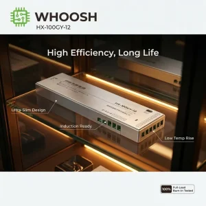Cabinet LED Supply 12V 100W 8.33A HX-GY Series Driver Constant Voltage DIN Rail Wardrobe Closet Light Switching