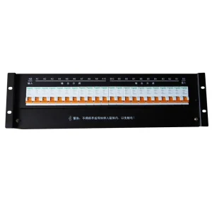 Cabinet Rack Top Distribution Box Power Distribution Unit Current Voltage Display 13 Branch UPS Output 220V 40A BLACK