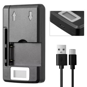 Camera Universal Mini Type C LCD Fast Charger PC Fireproof Material ABS Short Circuit Protection Private Mold 5V 1A Input