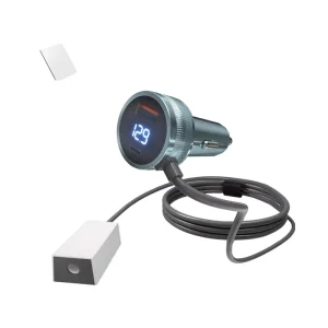 Car Charger 36V/1.67A Output with Dual USB-A/C 12-36V Input 5A Fast Charging Range LED Display Starlink Mini DC Power LED
