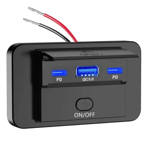 Car USB Charger PD and QC3.0 for Buses RVs and Trucks