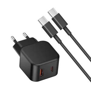 Cell Phone Chargers 20w QC3.0 Fast Charging Adapter Micro Travel Fast Usb C Wall Charger Usb Cable Type c Charger for Phone