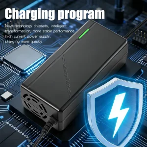 Chaochenben 72V 5A ABS Smart Electric Battery Charger Lithium 20S23S for Lifepo4 E-Bike Scooter Motorcycle Solar Compatible