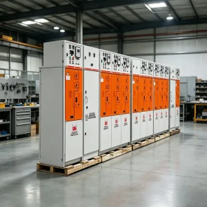 Complete Multi Section Power Distribution Cabinet Unit With Operating Indicators for Workshop Electrical Distribution Work