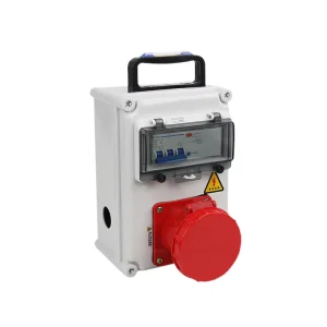 Construction Power Distribution Box IP66 Waterproof Dustproof Flame Retardant Industrial Socket Box MCB 16P 32A