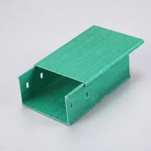 Corrosion Resistant Flame Retardant FRP Fiberglass Narrow Width Chemical Plant Contractor Project Export Channel Type Cable Tray