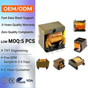 Custom LED Lights Power Inverter EE55 Ferrite Core Current Sensor High Frequency Transformer BPXQ 29 AC 85 265V Input