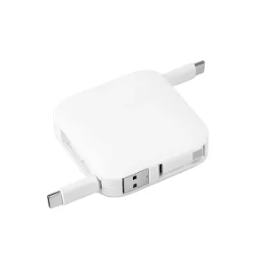 Custom Logo 4-in-1 Fast Charging Retractable USB Charging Charger Cable Universal for Multiple Devices Promotional USB Gadget