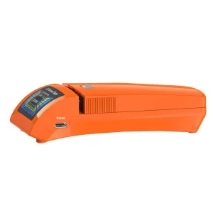 Custom Logo Acceptable Orange LCD Universal Battery Charger Adjustable Terminal Wide Compatibility Battery Charging Adapter