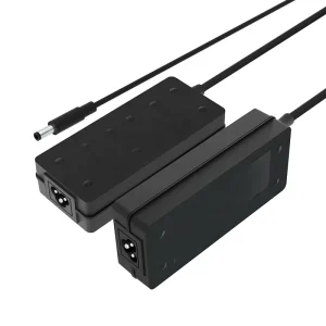 Custom Logo Fireproof Black IEC C8 Separated Cord Desktop AC DC Power Adapter Supply With DC Barrel Output