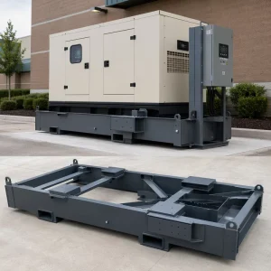 Custom OEM Backup Generator Support Base Precision Steel Welded Structure for Diesel Genset Power