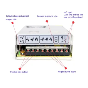 Customize AC 110v 220v to 12v 5v 24v 36v DC Switching Power Supply 1A 2A 3A 2.5A 5A 8A 10A 15A 20A 30A 40A 50A