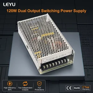 D 120 Series 120W Dual Output Switching Power Supply 5V 12A 12V 5A Industrial AC to DC for LED Lighting CCTV 3D Printer