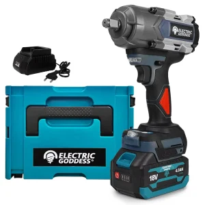 DBS028 18V Brushless Lithium Battery Rechargeable Industrial Impact Wrench 1/2in Drive 1000NM Max Torque