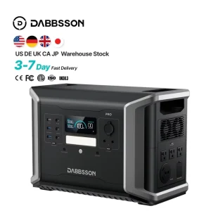 DBS1400Pro Portable Power Station LiFePO4 Solar MPPT External Battery 1382Wh 2400W Expandable 4600W Home Off-Grid Backup