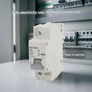 DC/125A 1P 63A 500V DC MCB 6kA 10kA Breaking Capacity Mini Circuit Breaker IEC60947-2 CE for Solar PV Photovoltaic System