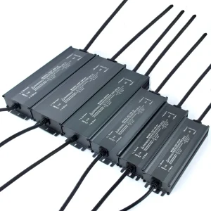 DC 24V IP67 Waterproof Aluminum Shell Switching Power Supply 6.5A 16.5A Output Current Single LED 50 60Hz 86% Efficiency