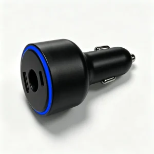 DC 60W Mini Car Charger 3-in-1 Multi-Port Fast Charging Adapter Supports 3 Ports Together