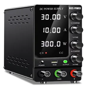 DC Bench Power Supply 30V 10A Adjustable Switching Regulated High Precision 4 Digit LED Display SPS-C3010 for Personal