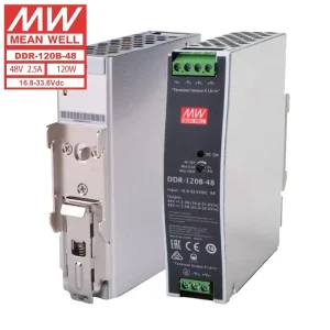 DC-DC Single Output 48V 2.5A 120W DIN Rail Power Supply DDR-120B-48 MeanWell Industrial Use